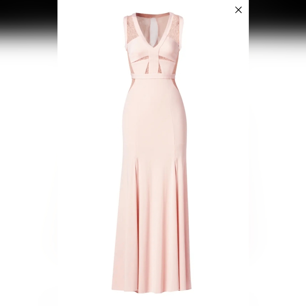 BCBGMAXAZRIA Pink Cristy Sleeveless Lace Dress